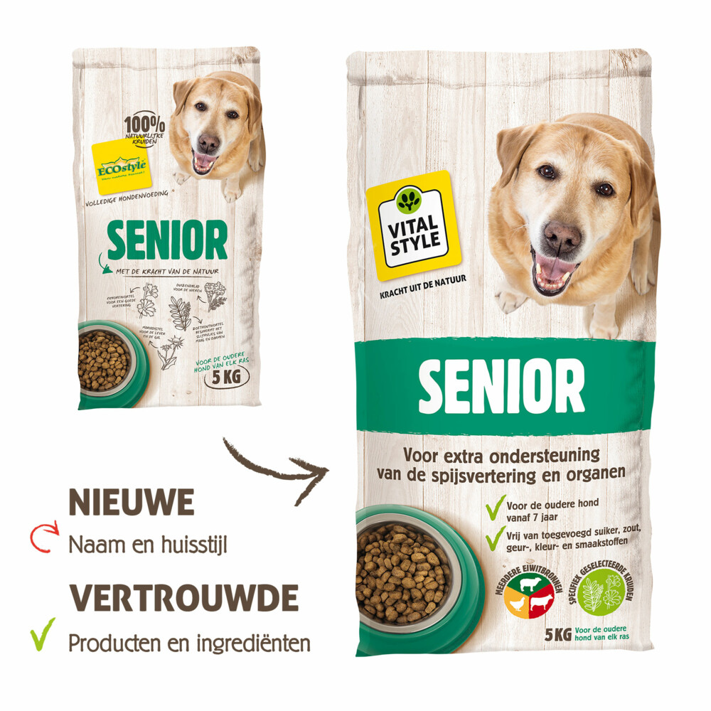 VITALstyle Hondenvoer Senior 5 kg