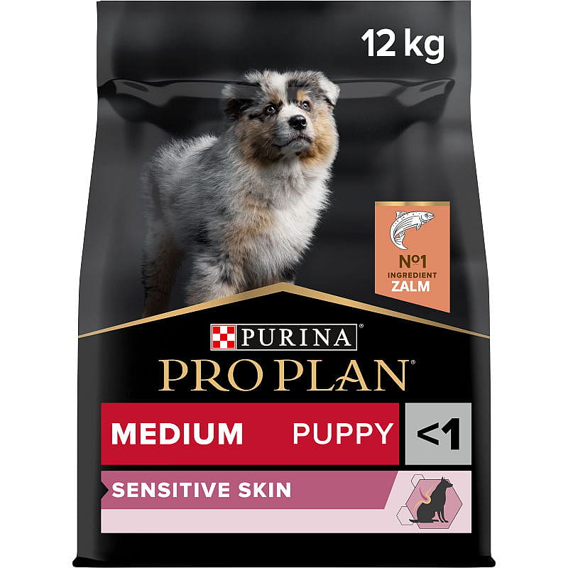 Purina Pro Plan Medium Puppy Sensitive Skin Hondenvoer Zalm 12 kg | 12817