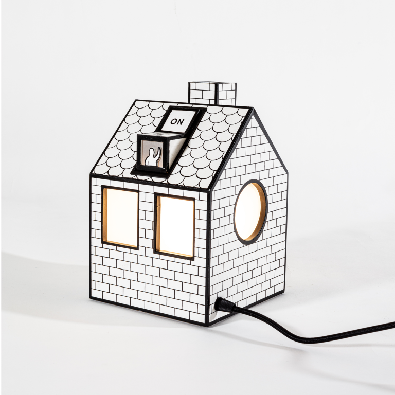 Seletti On-Off tafellamp zwart/wit