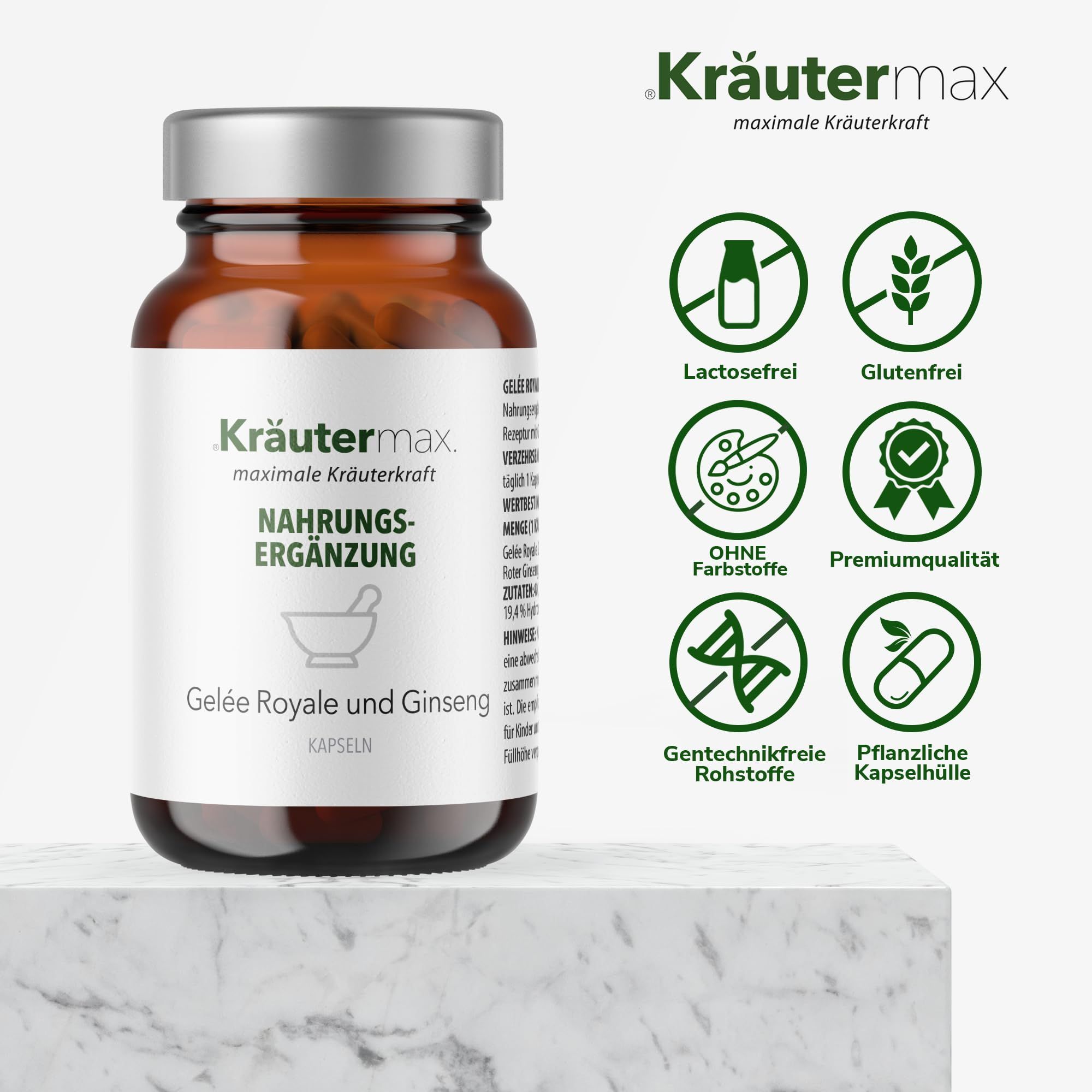 Kräutermax Gelée Royale und Ginseng Kapseln