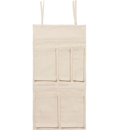 Ferm Living Wandtaschen - Leinwand - 65x32 cm - Off White