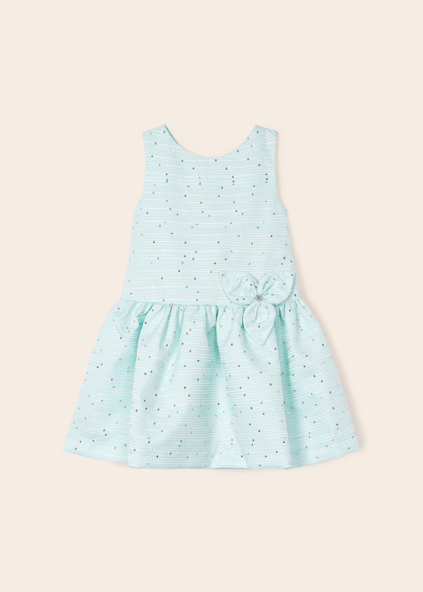 Vestido jacquard para menina