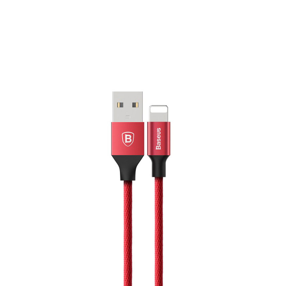 (1.2m) Yiven Lightning USB Ladekabel Datenkabel - Rot