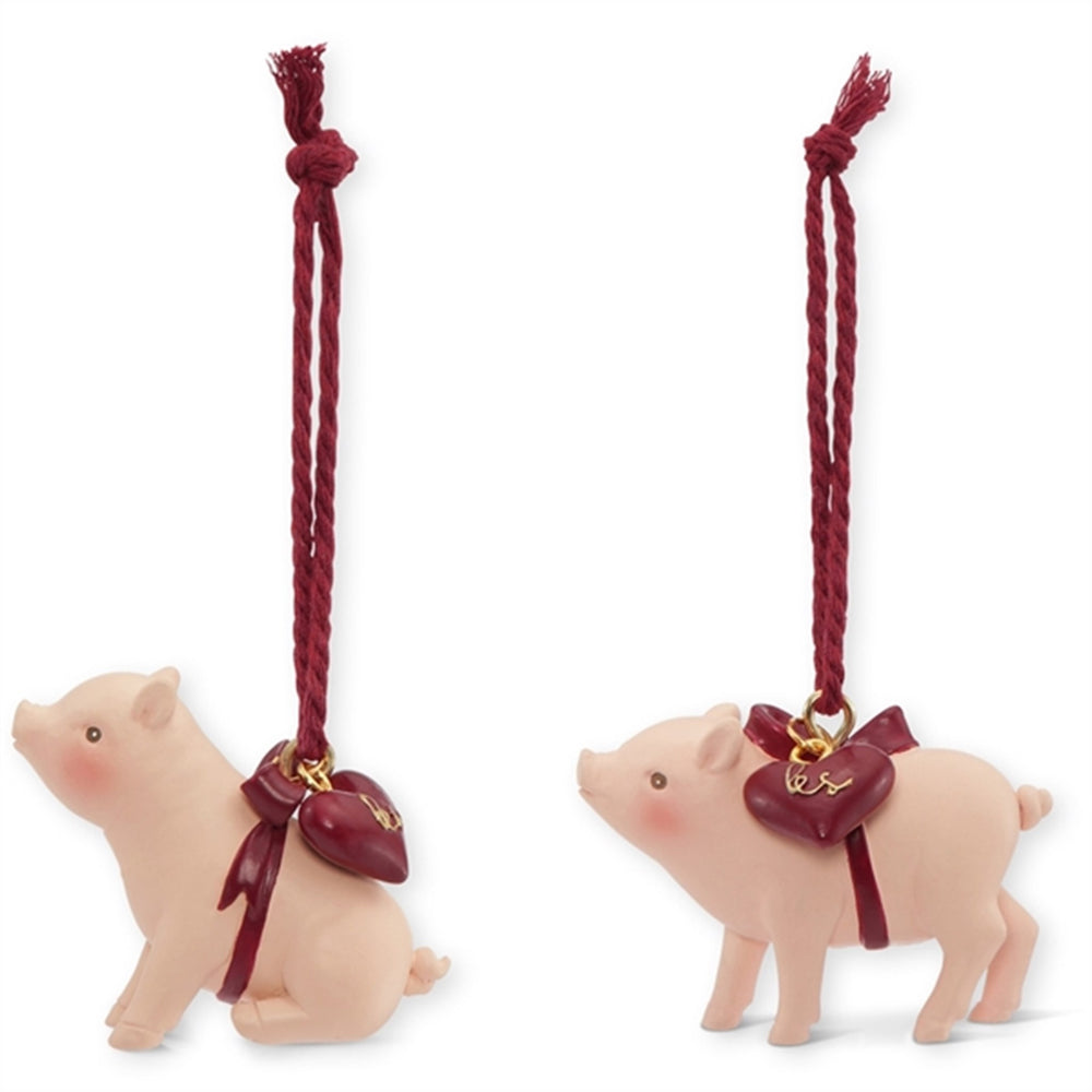 Juleornament 2-pak Marzipangris Marzipan