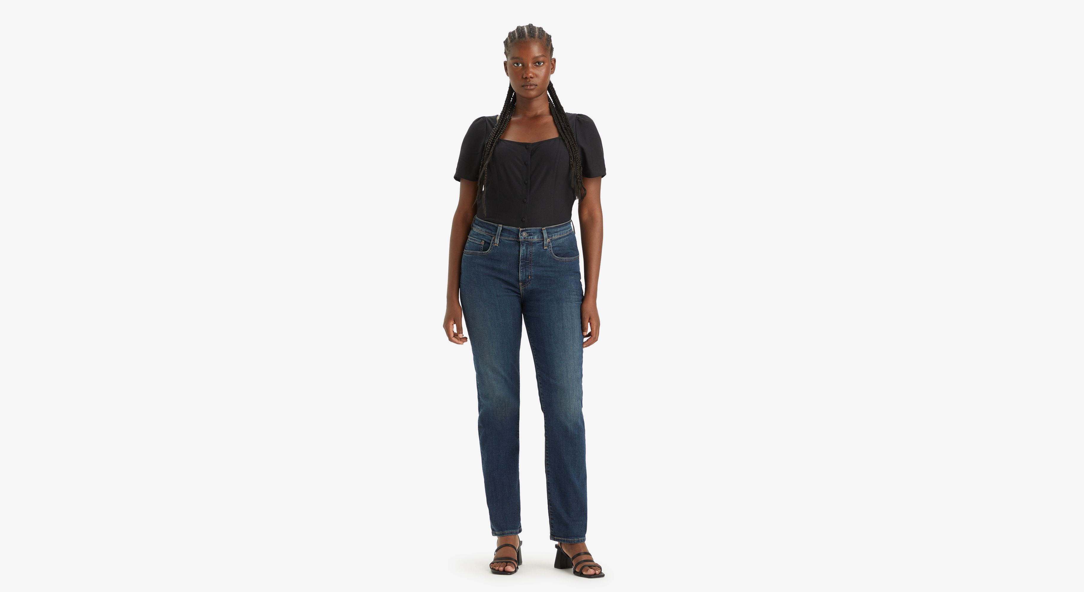 Jean 724™ taille haute droit - Blue Swell - Bleu