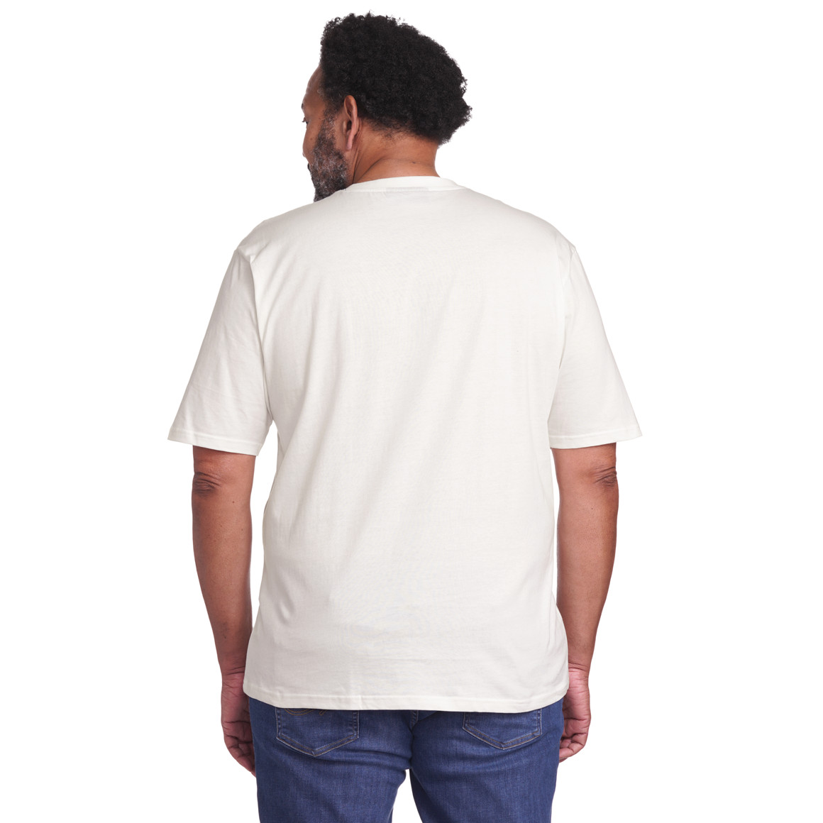 VanVaan Herren-T-Shirt mit großem Print weiss