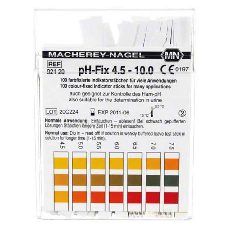 PH Fix Indikatorstäbchen pH 4,5 - 10, 100 St