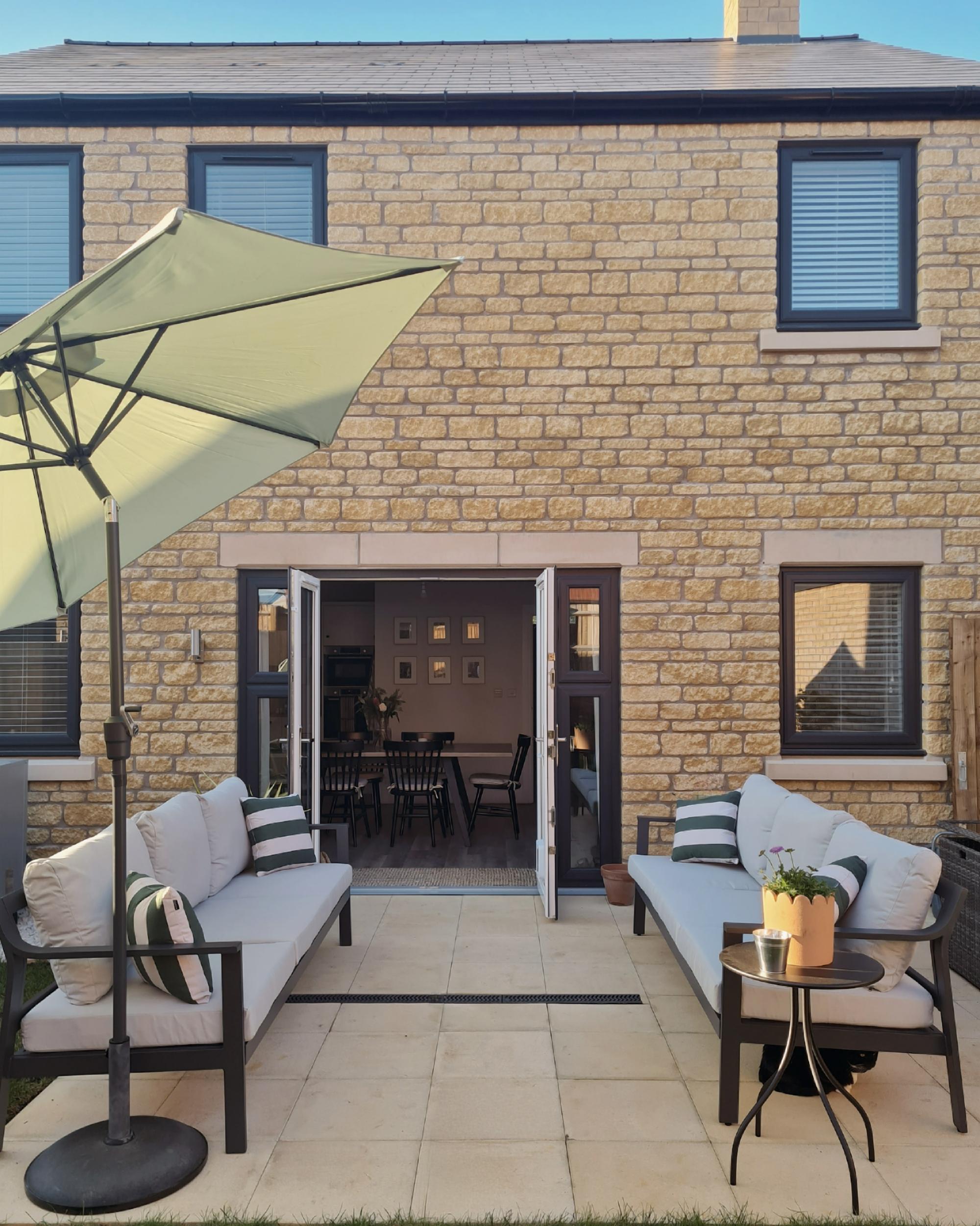 Tuin loungebank 3-zits KIATO Metaal Lichtgrijs