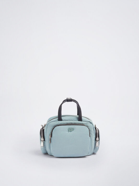 Sacola de nylon verde