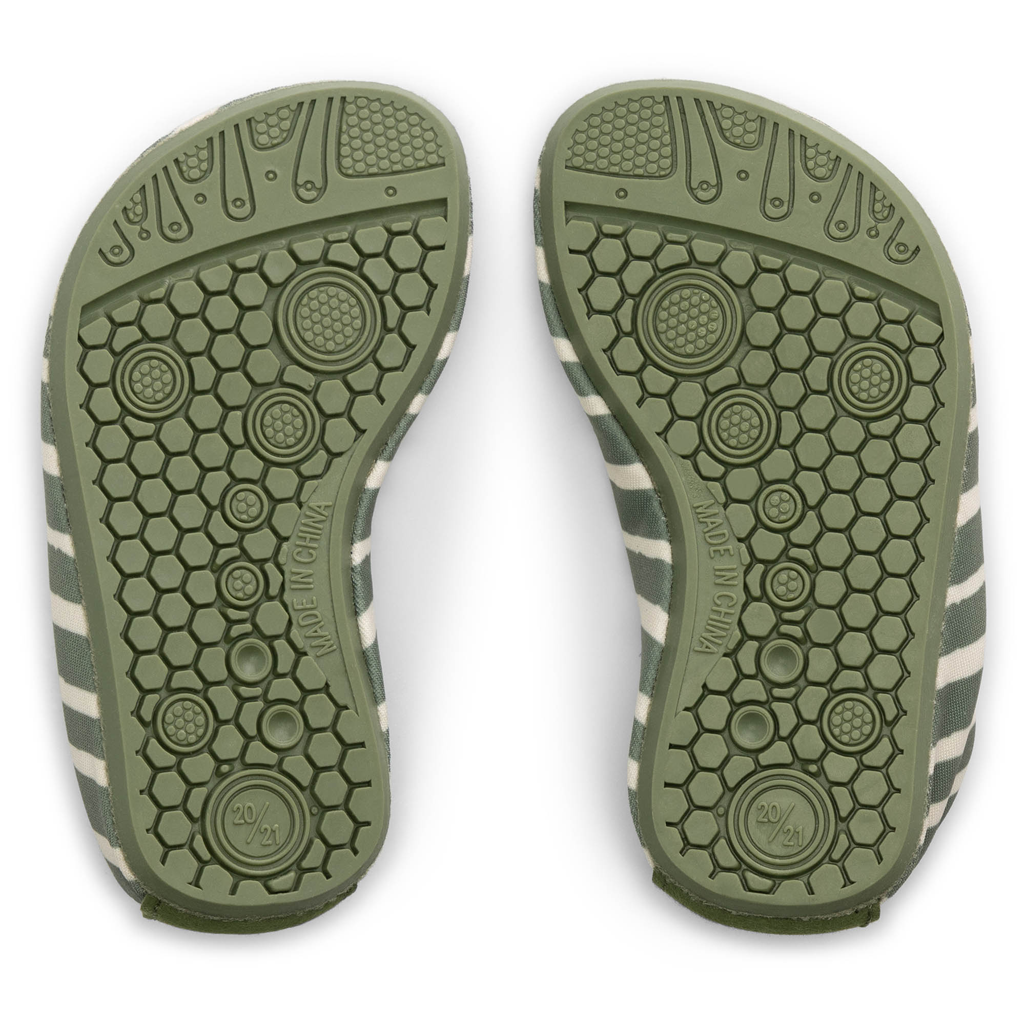 Prénatal kinder zwemschoenen streep  groen