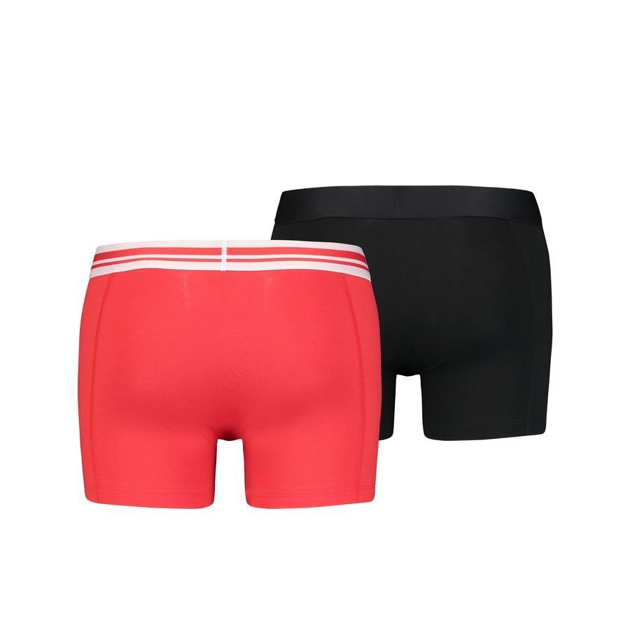 PUMA Shorts Boxer Logo 2-Pack - Rouge/Noir