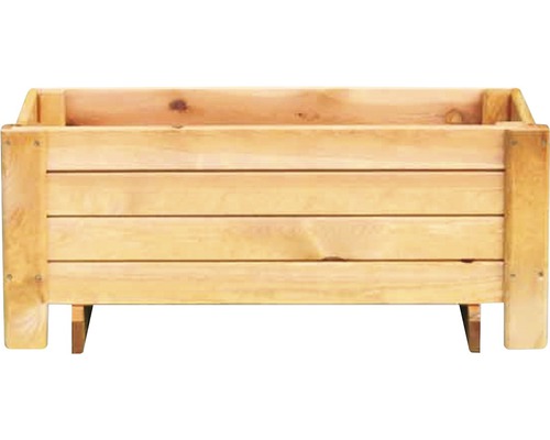 Houten bloembak “Romantica” 34 x 38 x 78 cm honingkleurig