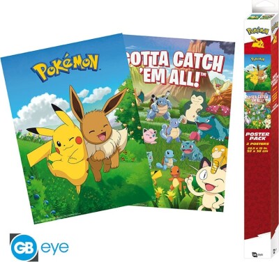 Pokémon Plakater - Environments - 52X38 CM - 2 Stk