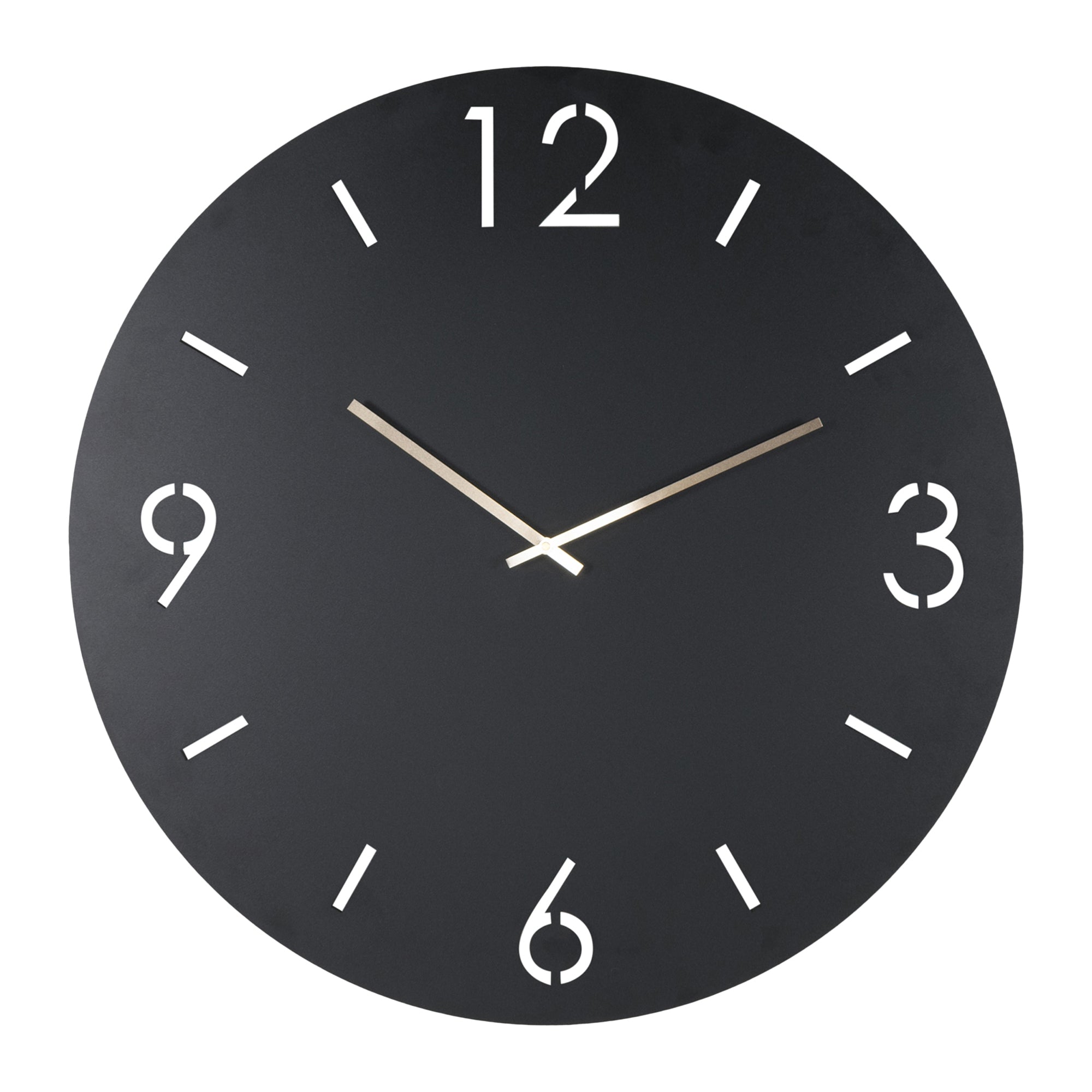 Spinder Design Time Wandklok Ã 60 cm - Zwart