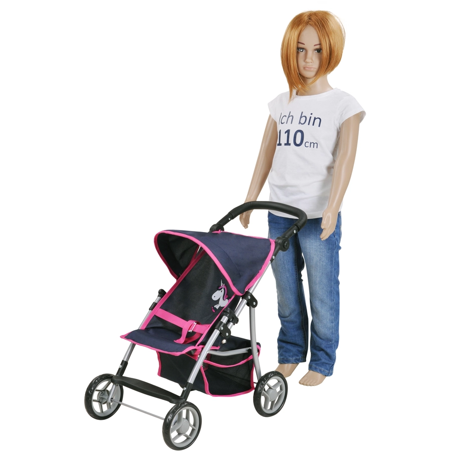 knorr toys® Puppenbuggy Liba - UMA. Das Einhorn blue rosa