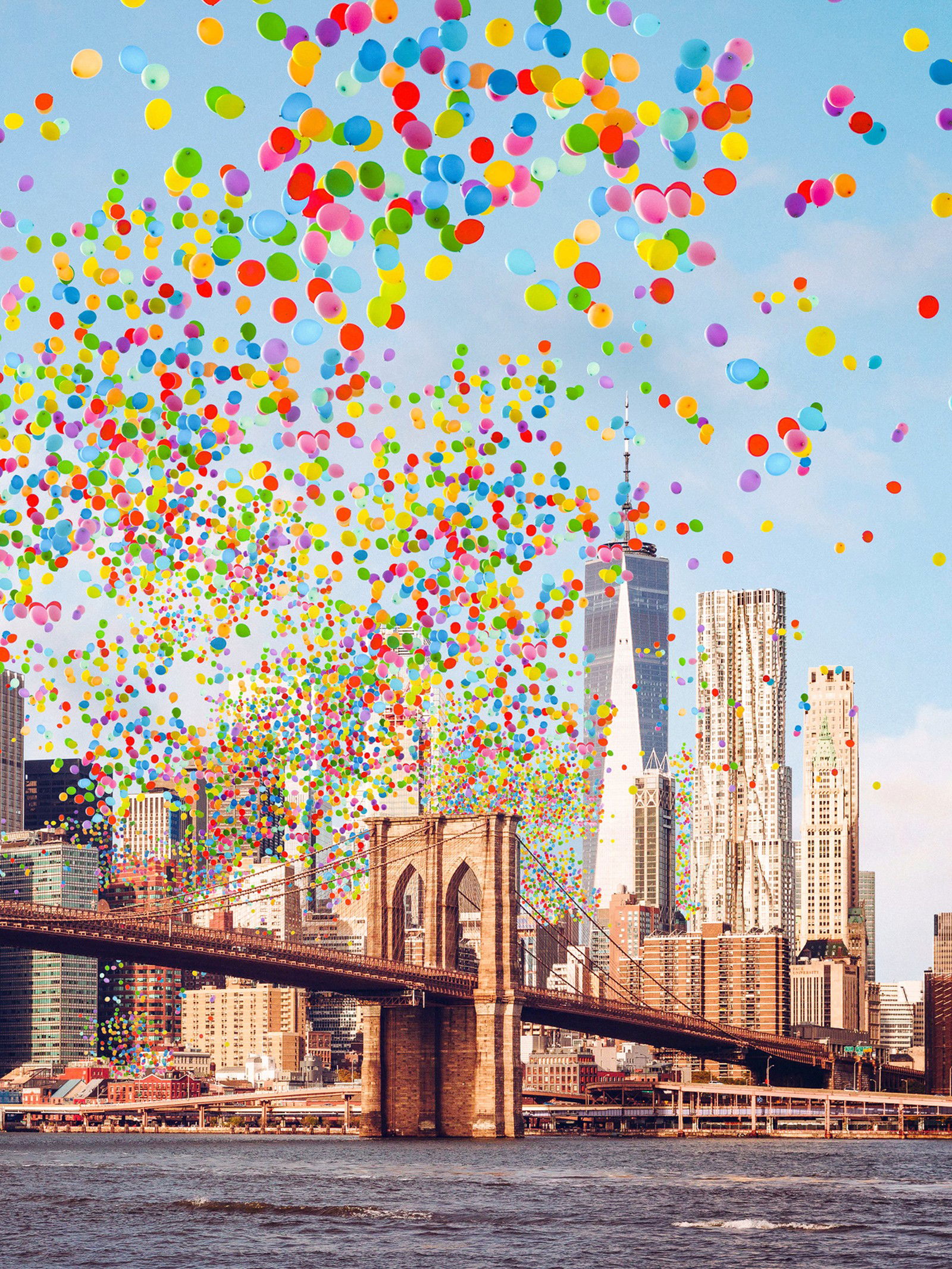 Brooklyn Bridge Balloons by Robert Jahns - Open Edition.