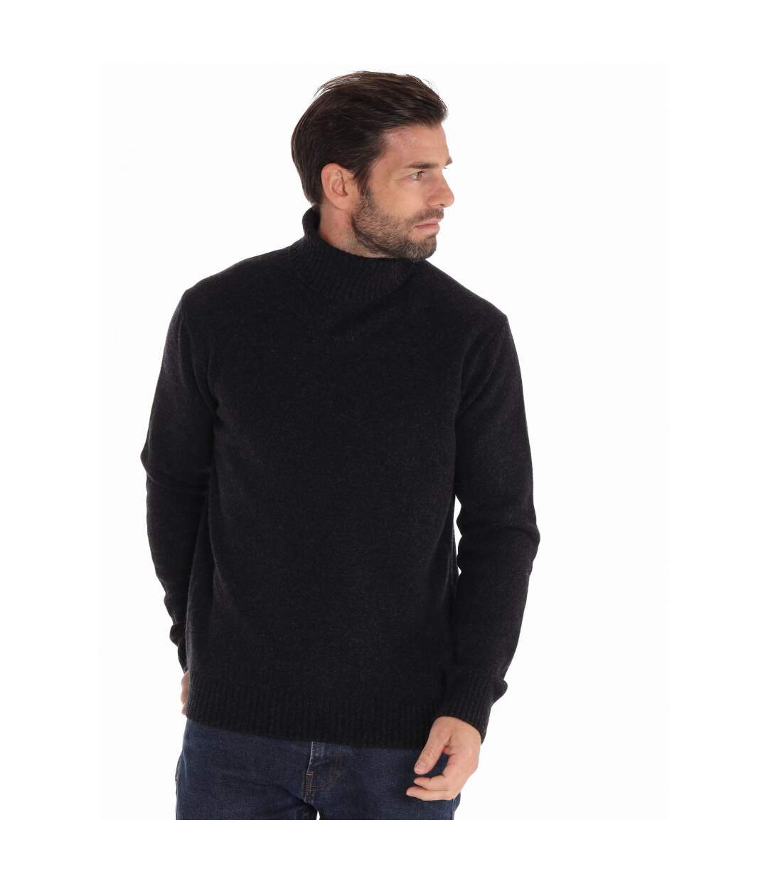 Pull col roulé chaud et doux