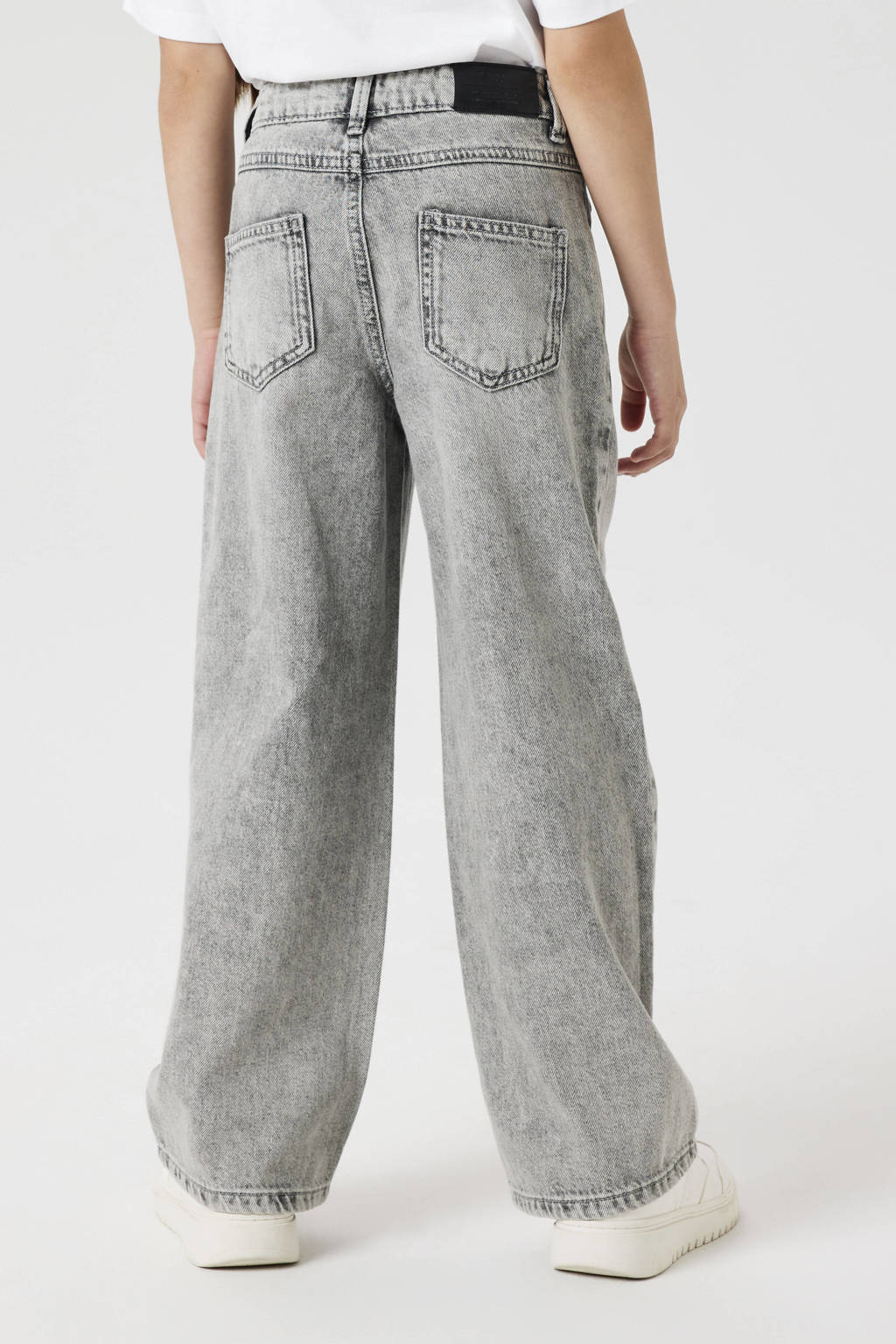 NAME IT wide leg jeans NKFROSE light grey denim