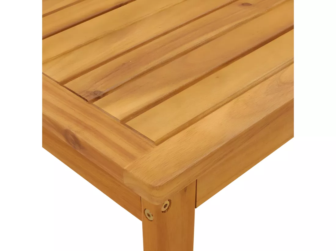 Ensemble de balcon 3 pièces bois d'acacia solide