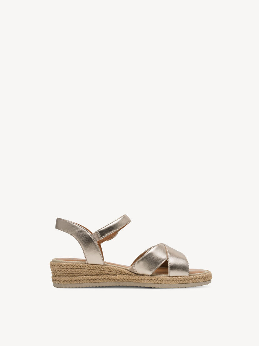 Leren Sandaaltje - metallic