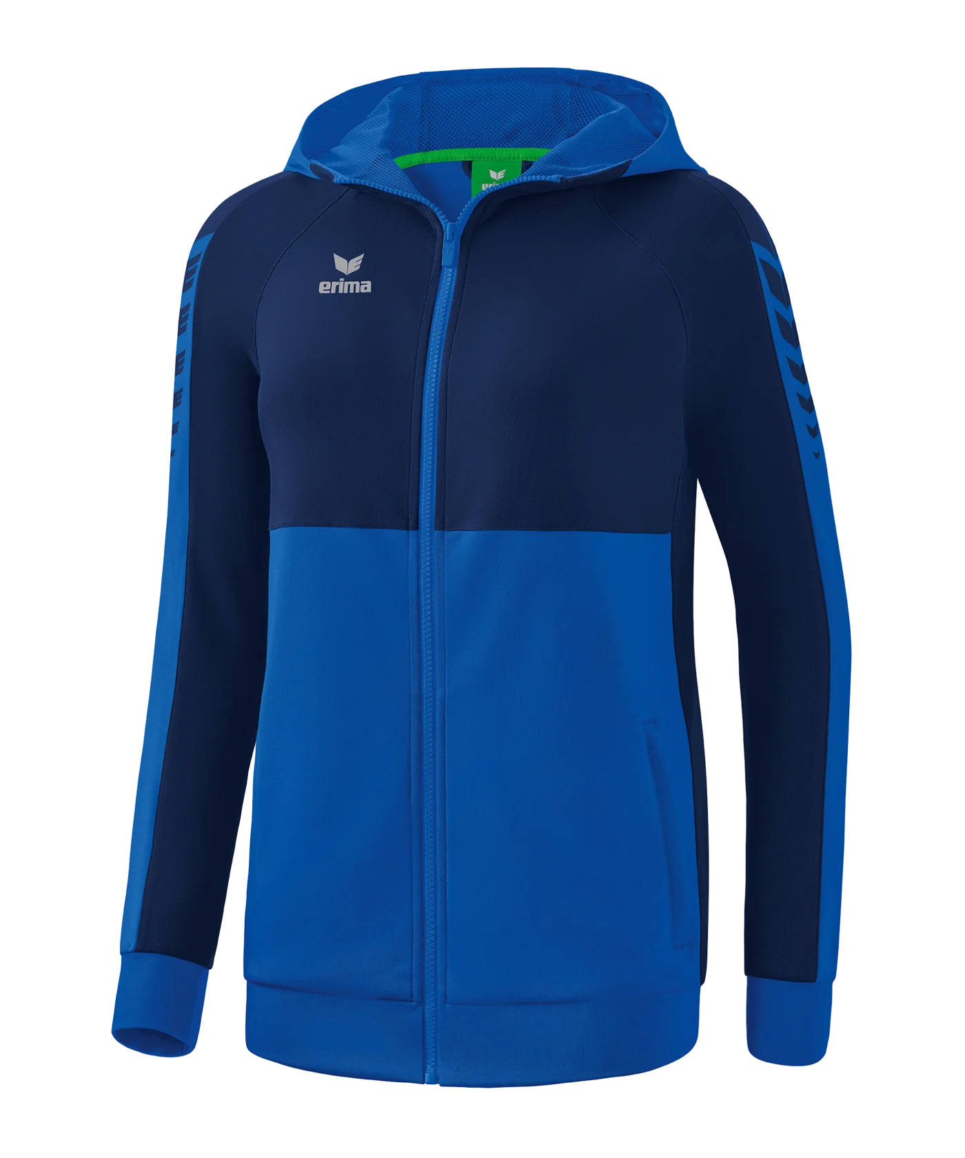 Erima Six Wings Kapuzenjacke Damen Blau