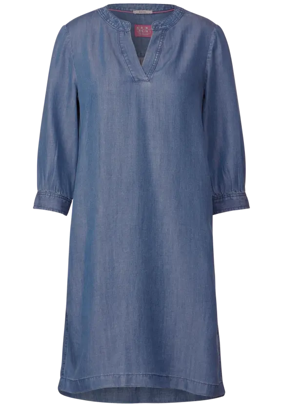 Lyocell Kleid - mid blue wash