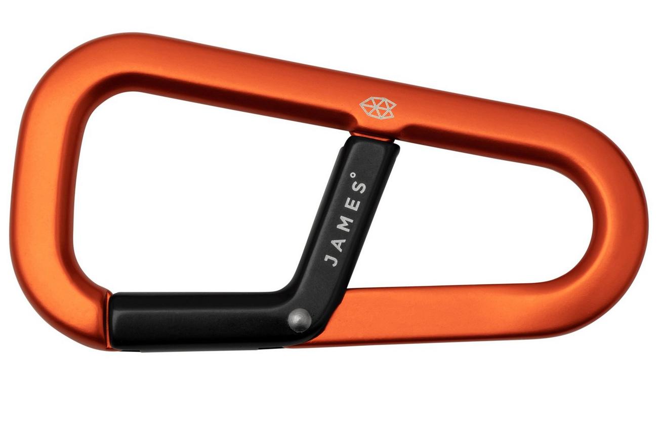 The James Brand The Hardin, Orange Black ES204944-10 karabijnhaak