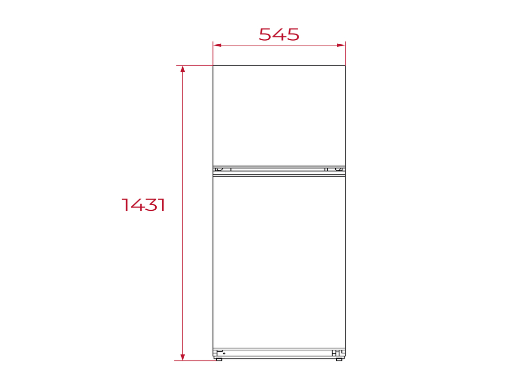 FRIGORÍFICO 2 PORTAS TEKA RTF 2510 WH E 204L