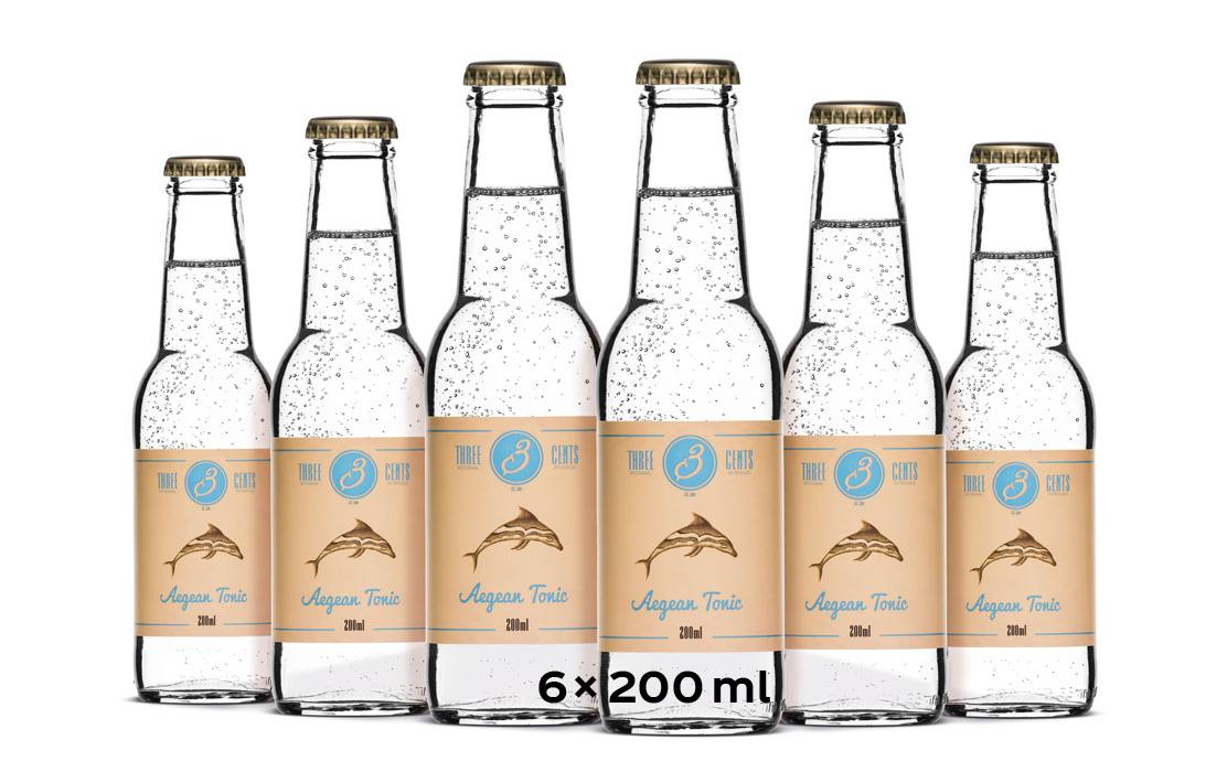 Soft-Drinks Aegean Tonic 6 x 0.2 lErfrischungsgetränk mit Tonicgeschmack