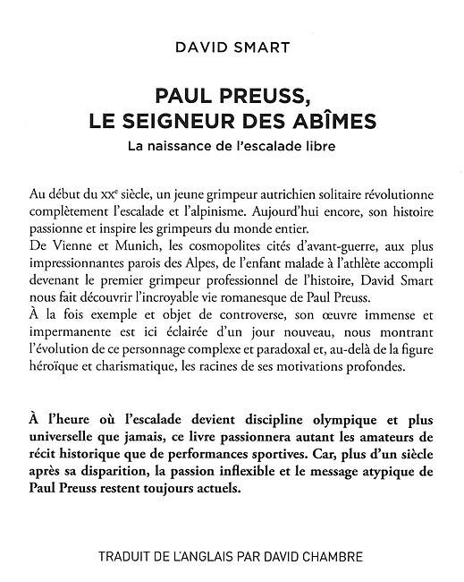 EDITIONS DU MONT BLANC - PAUL PREUSS LE SEIGNEUR DES ABIMES