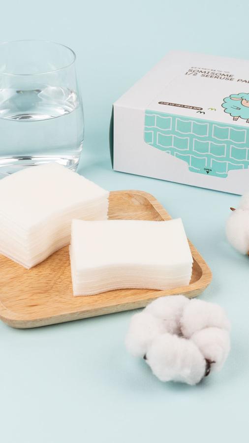 SOMISOME 1/2 Seeruse Cotton Pads 80pcs