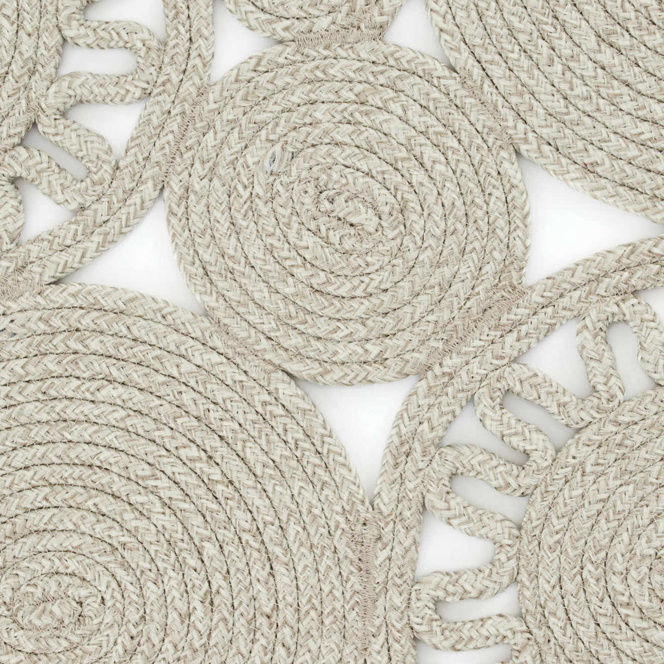 Nazar Rugs Tapis LIMA 4501 fait main gris - 150x150 cm