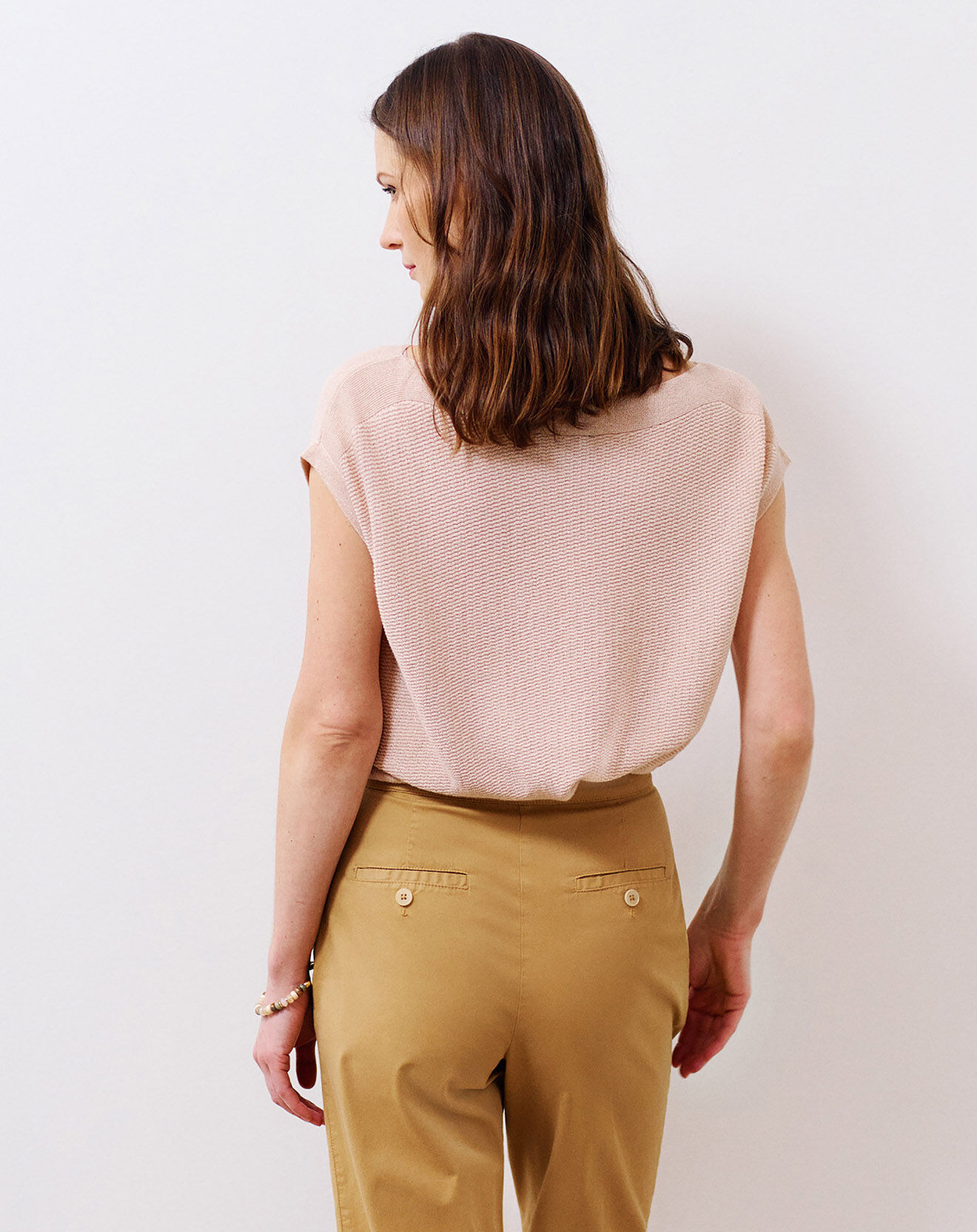 Caroll Pantalon carotte Laurel camel