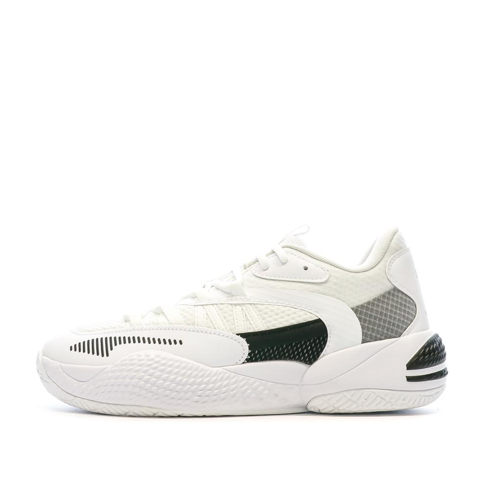 Puma Chaussures de Basketball Blanches Homme Puma Court Rider 376646