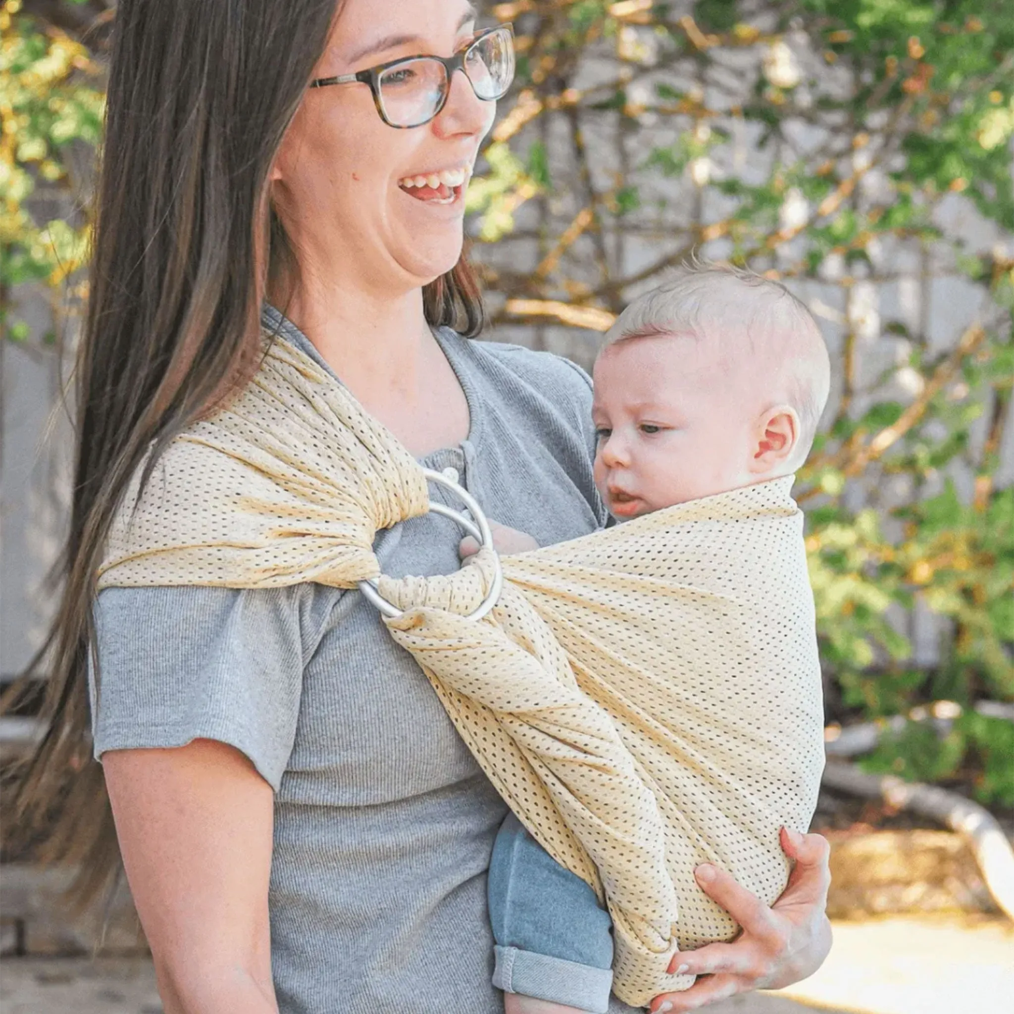 Maman Kangourou Ring-Sling d'Eau - Turquoise