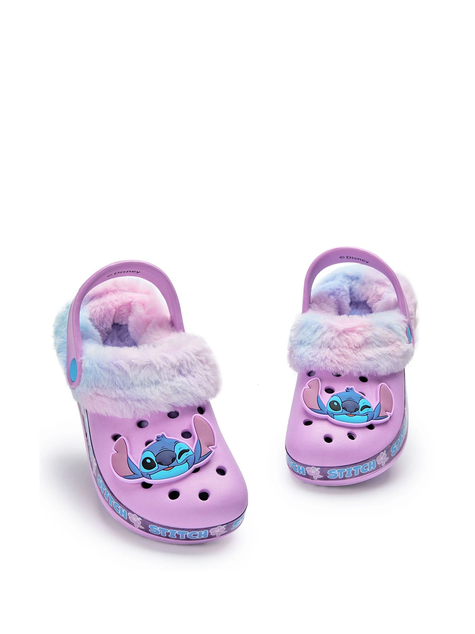 Vanilla Underground Disney Stitch klompen met voering van imitatiebont voor meisjes