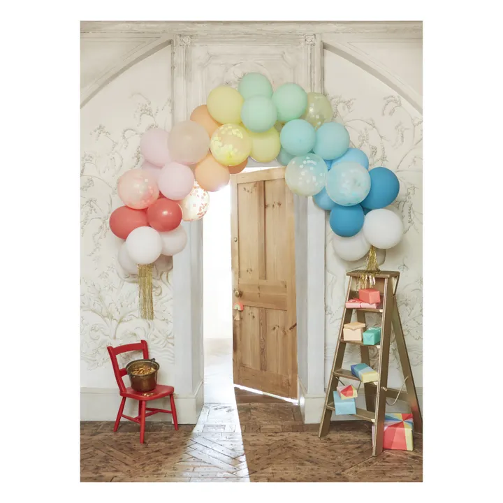 Meri Meri Arche de ballons Arc-en-ciel à assembler - Set de 40
