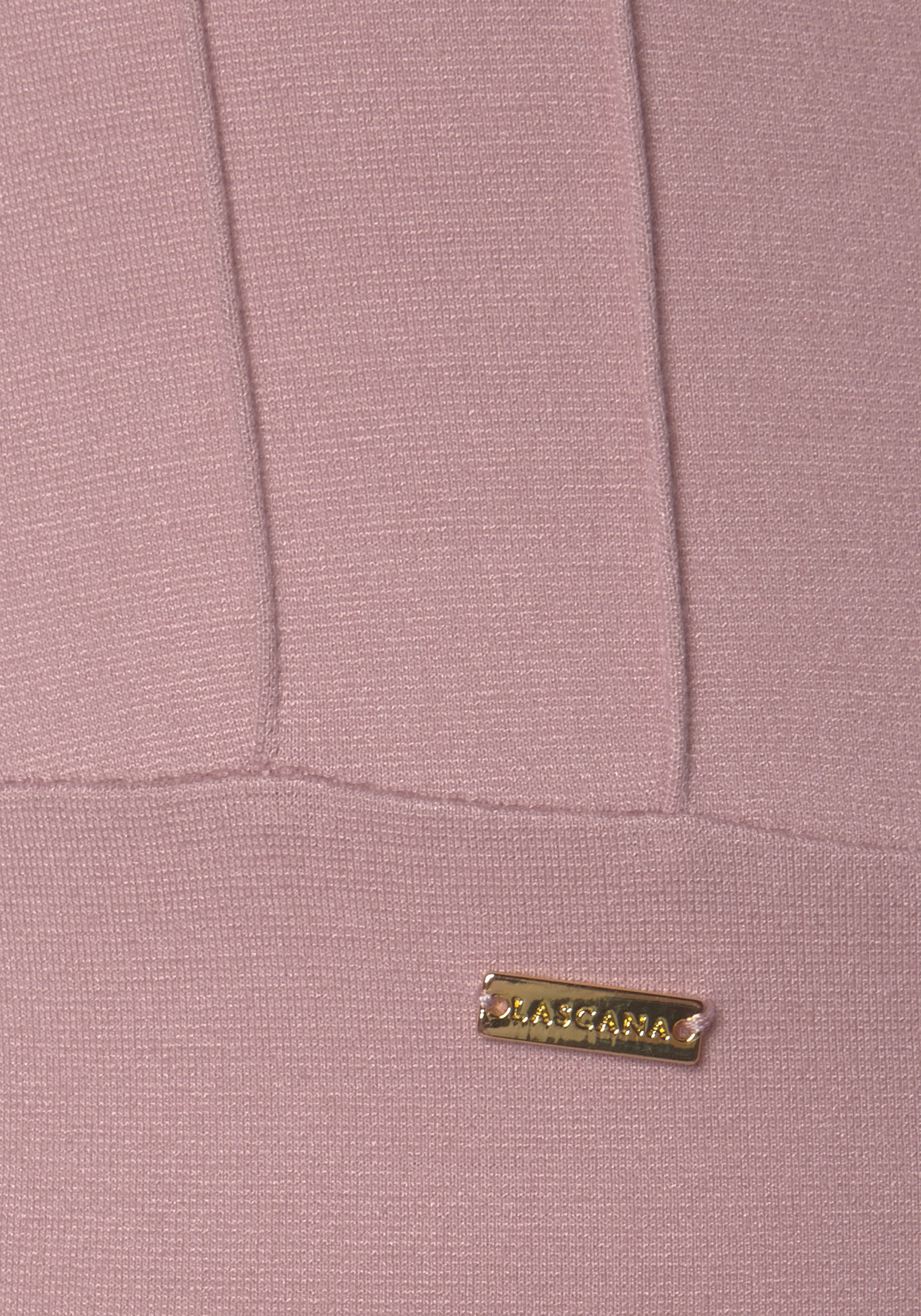 LASCANA Highwaist Leggings  mit Zierknöpfen