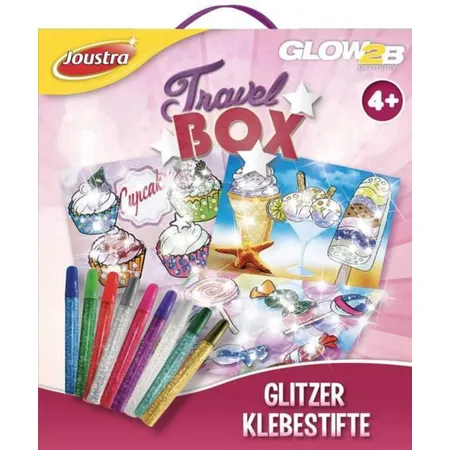 Joustra Travel Box Glitzer Klebestifte