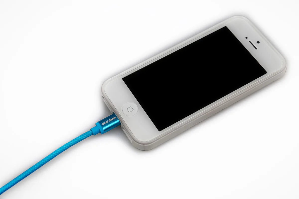 Real Cable iPlug Light Bleu (1 m) Câbles USB