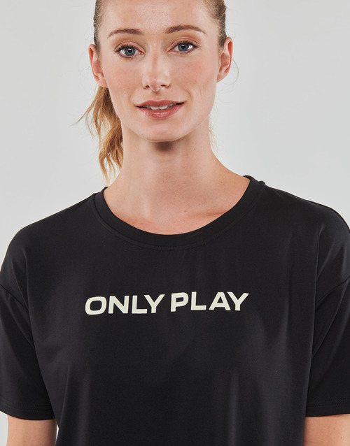 Only Play - ONPFONT LOGO SHORT SS TRAIN TEE - Noir