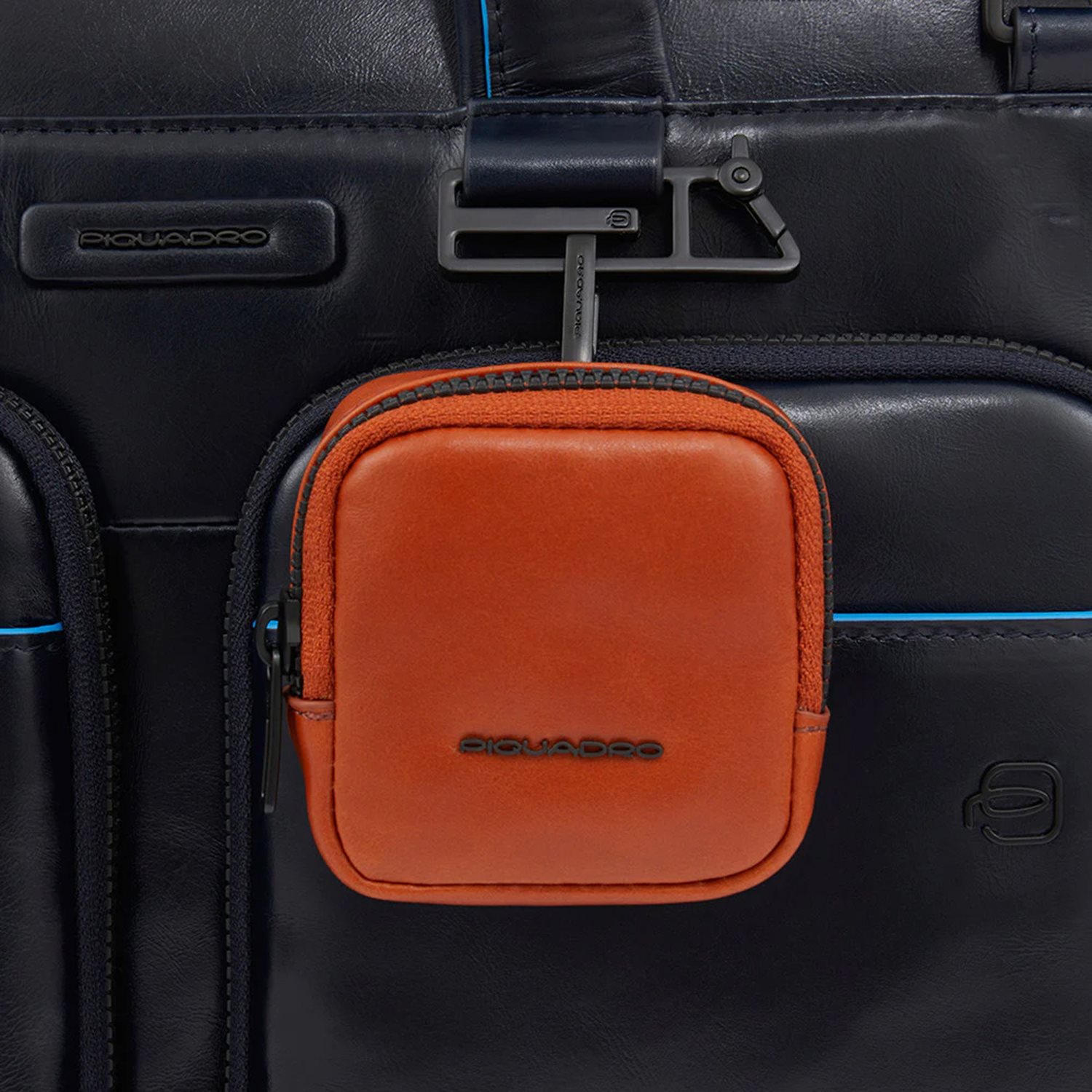 Piquadro Blue Square Computer Portfolio Briefcase 14'' black