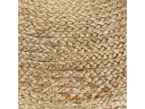 Pouf fait à la main Vert olive 40 x 45 cm Jute