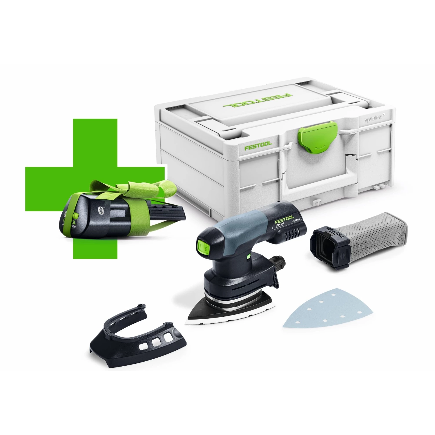 Festool DTSC 400-Basic ERGO 18V Li-Ion accu Deltaschuurmachine in systainer - met 3.1Ah accu