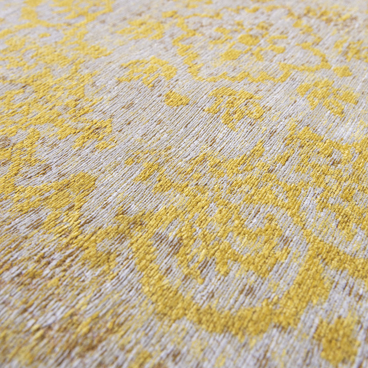 Vintage vloerkleed - Fading World Medaillon Geel | Bestel nu!