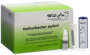 WILLI FOX Helicobacter Pylori Blut Test, 20 Stück