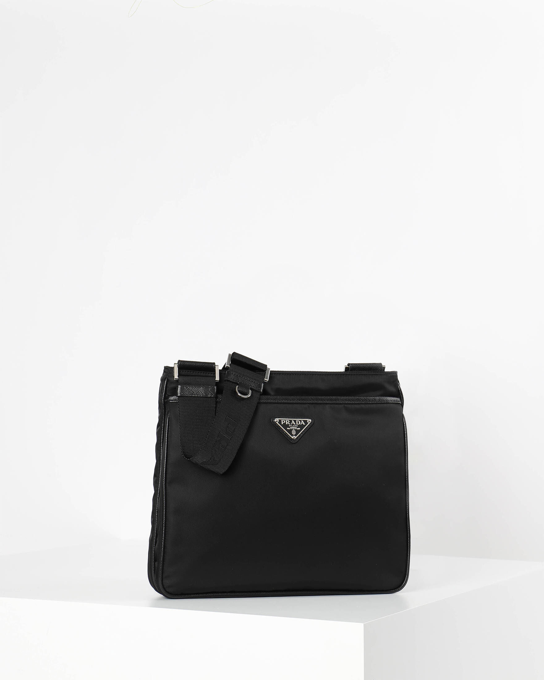 Prada| Umhängetasche RE-NYLON SAFFIANO LEATHER STRAP SHOULDER BAG