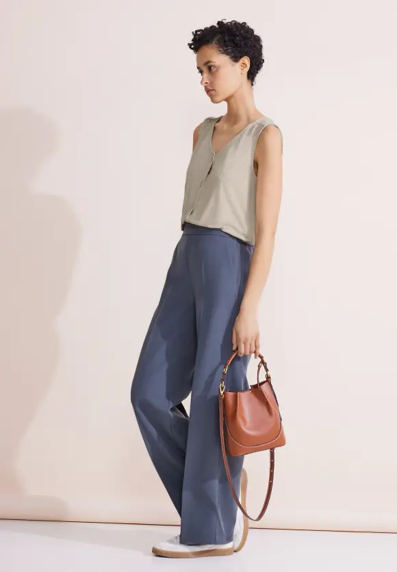 Top im Seiden Look - smooth sand beige