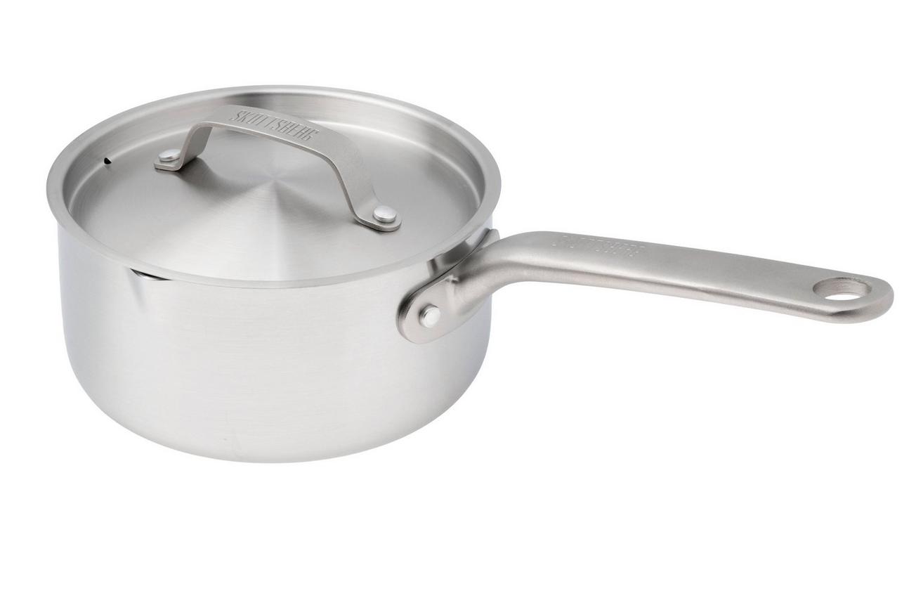 Skottsberg Stainless Steel 535757 steelpan met deksel, 16 cm