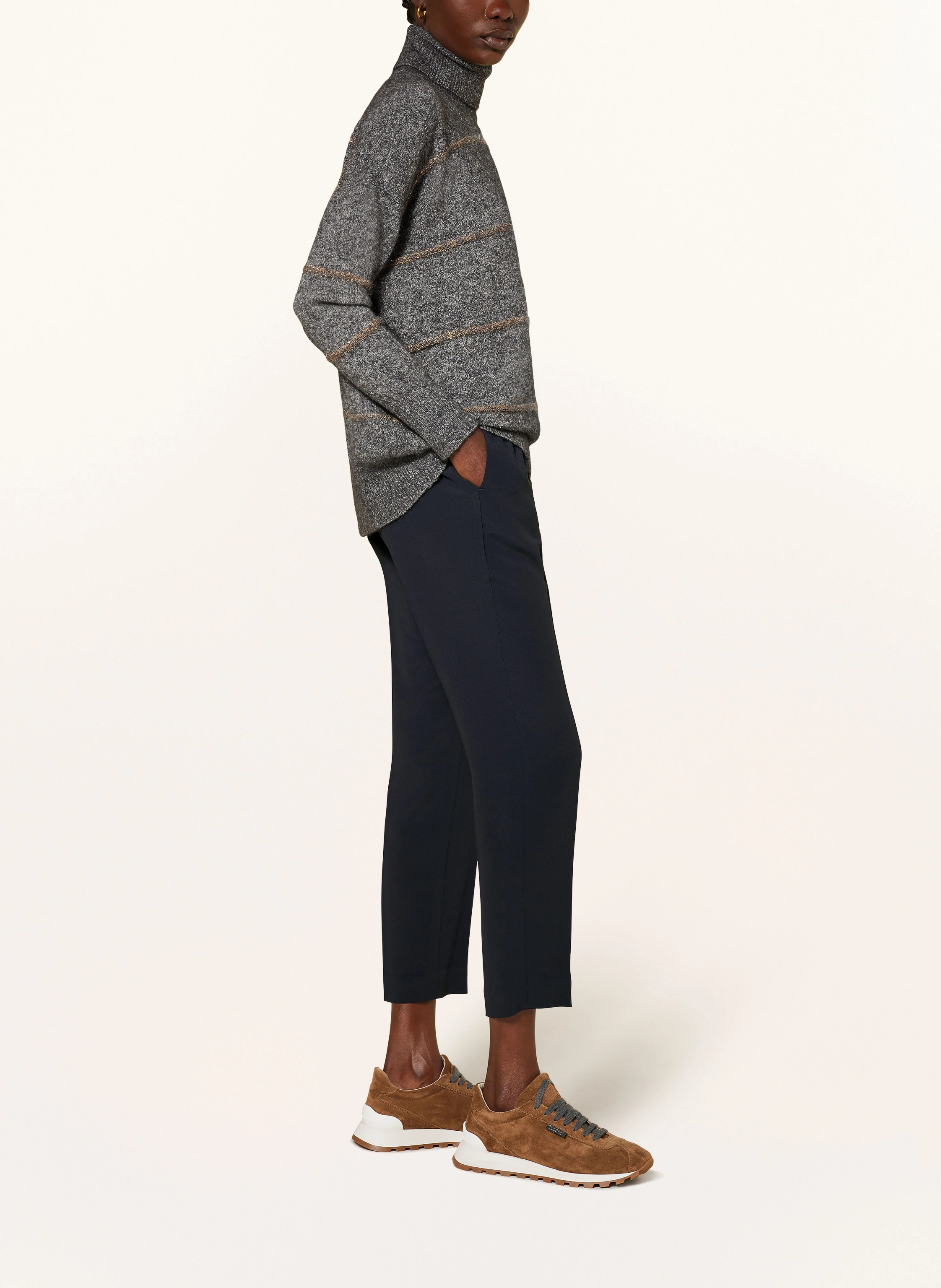 BRUNELLO CUCINELLI 7/8-Hose mit Seide